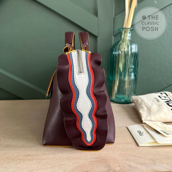 NEW Fendi By The Way Medium Bag Purple Tote NO STRAP - Picture 3 of 12